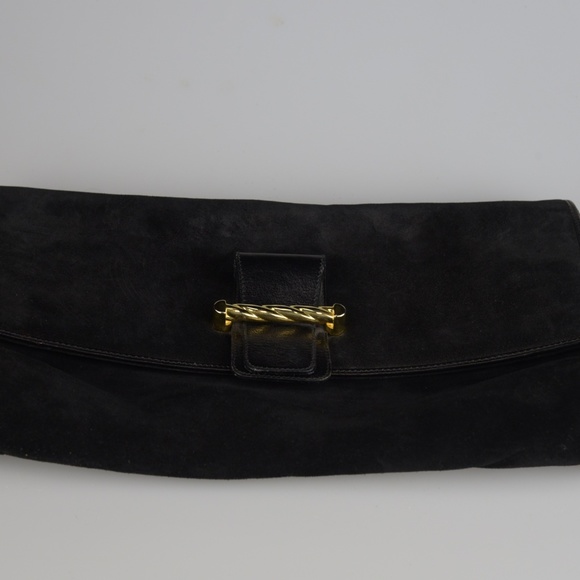 Vintage Antonio Scepi Bonwit Teller Suede Clutch - Picture 5 of 8